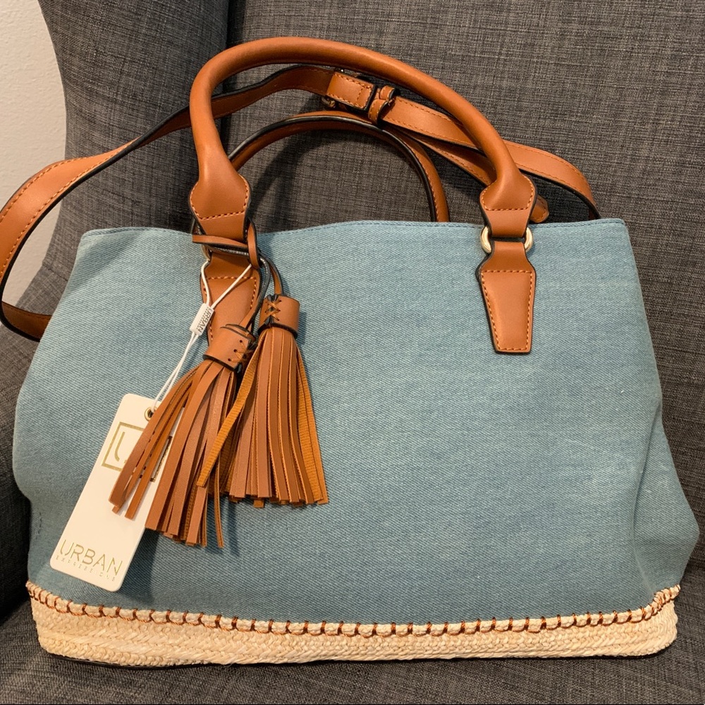 Urban Expressions Kipa Denim Satchel Purse Bag